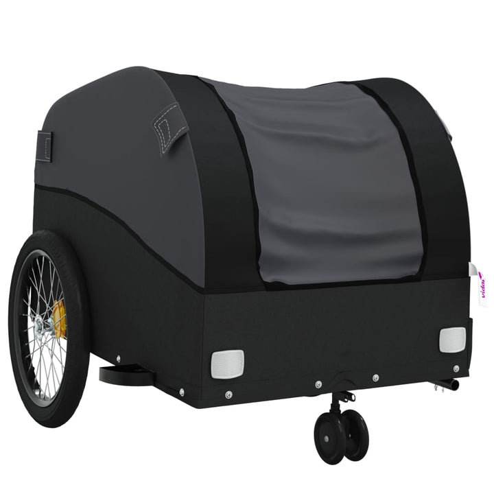 Fietstrailer 30 kg ijzer zwart