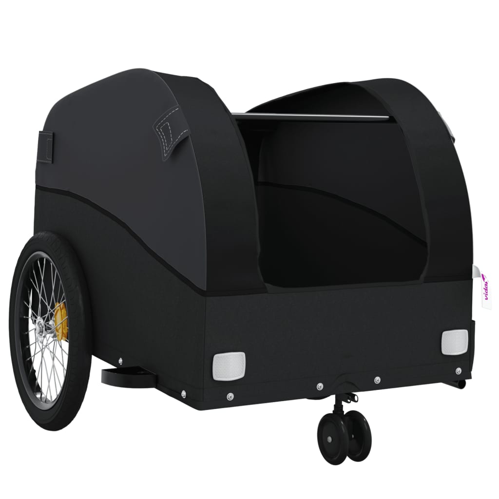 Fietstrailer 30 kg ijzer zwart