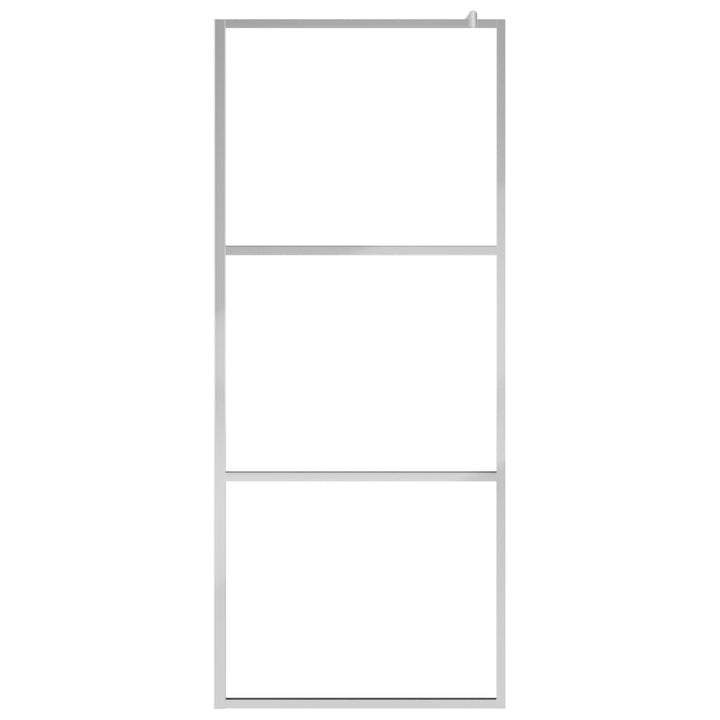 Inloopdouchewand met schap 80x195 cm ESG-glas aluminium chroom