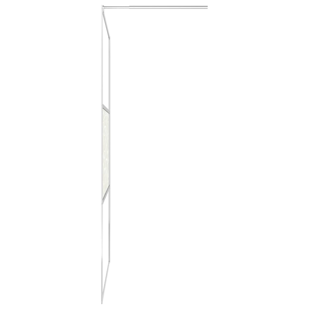 Inloopdouchewand met schap 100x195 cm ESG-glas aluminium chroom