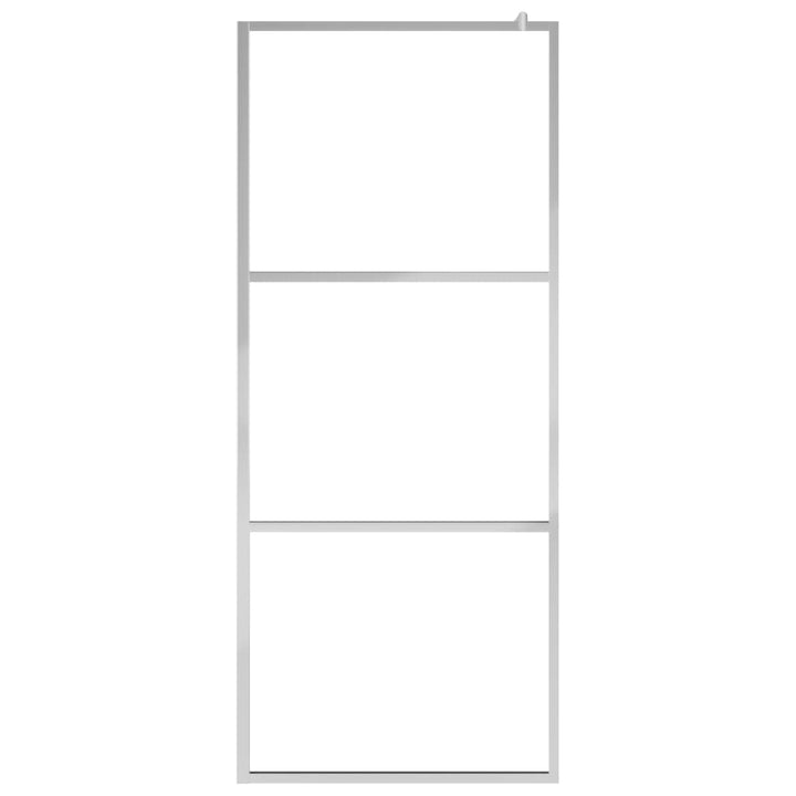 Inloopdouchewand met schap 115x195 cm ESG-glas aluminium chroom