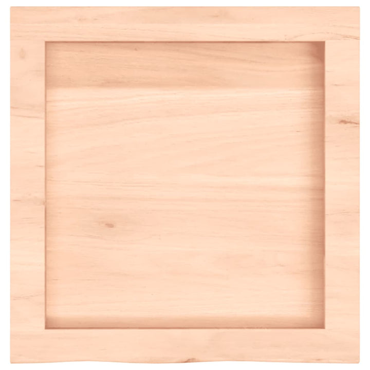 Wastafelblad 40x40x(2-6) cm onbehandeld massief hout