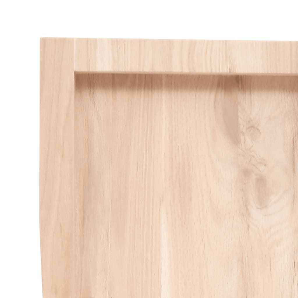 Wastafelblad 40x60x(2-6) cm onbehandeld massief hout