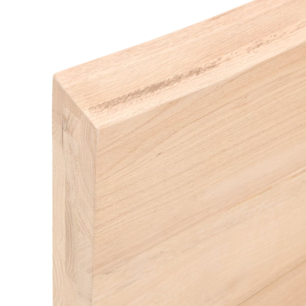 Wastafelblad 120x40x(2-6) cm onbehandeld massief hout