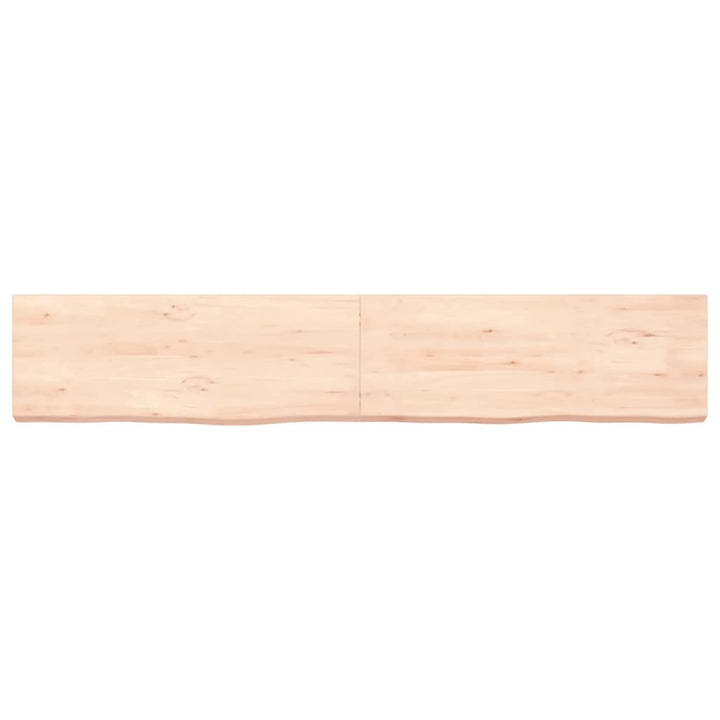 Wastafelblad 160x30x(2-6) cm onbehandeld massief hout