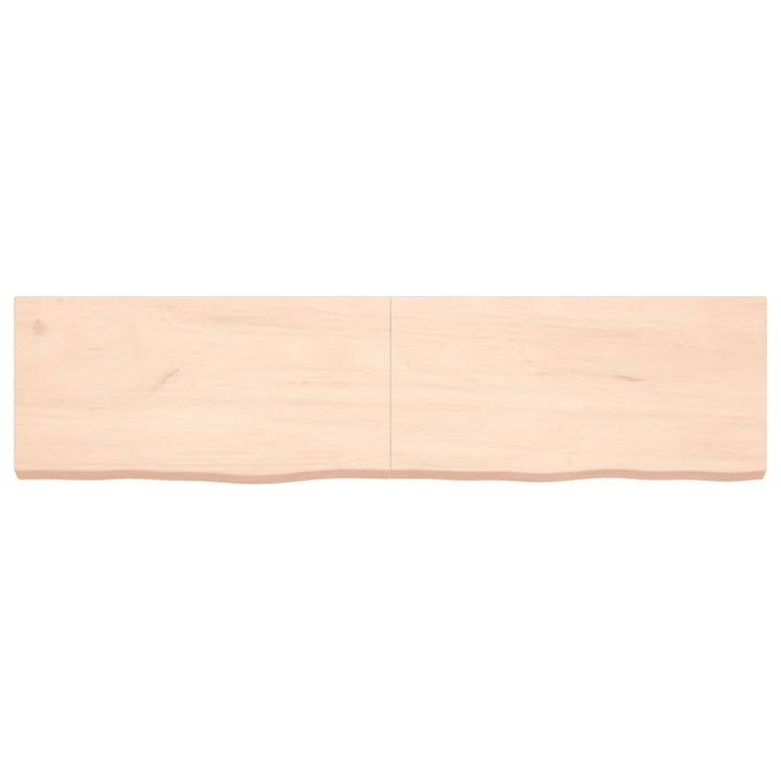 Wastafelblad 160x40x(2-6) cm onbehandeld massief hout