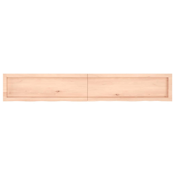 Wastafelblad 180x30x(2-4) cm onbehandeld massief hout