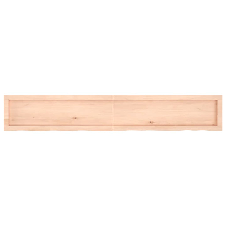 Wastafelblad 180x30x(2-6) cm onbehandeld massief hout