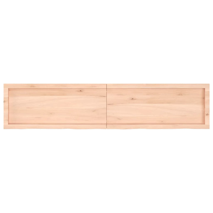 Wastafelblad 180x40x(2-6) cm onbehandeld massief hout