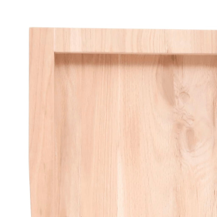 Wastafelblad 200x50x(2-6) cm onbehandeld massief hout