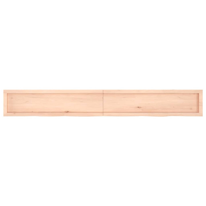 Wastafelblad 220x30x(2-6) cm onbehandeld massief hout