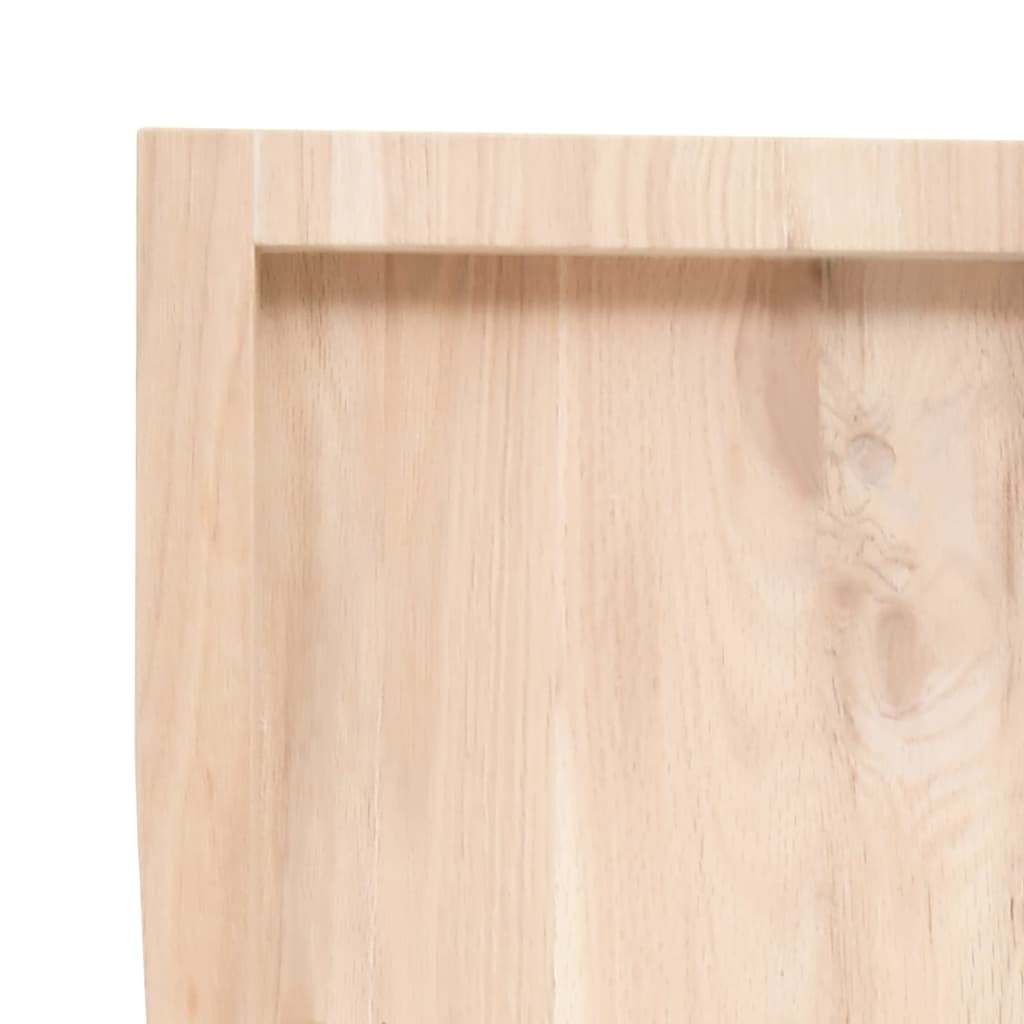 Wastafelblad 220x30x(2-6) cm onbehandeld massief hout
