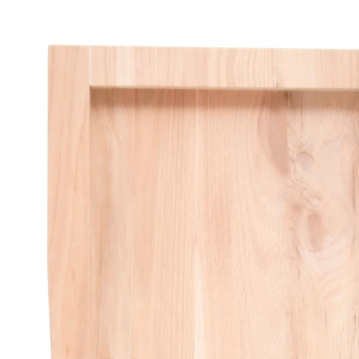 Wastafelblad 220x50x(2-6) cm onbehandeld massief hout