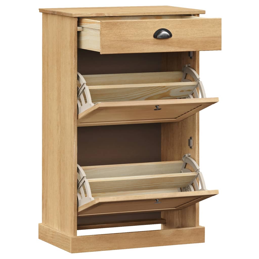 Schoenenkast VIGO 60x35x96 cm massief grenenhout