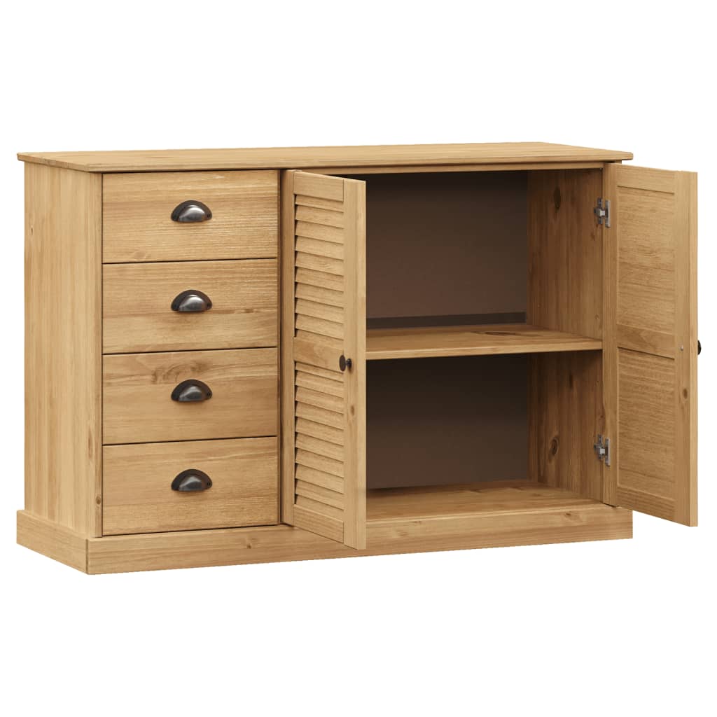 Dressoir met lades VIGO 113x40x75 cm massief grenenhout