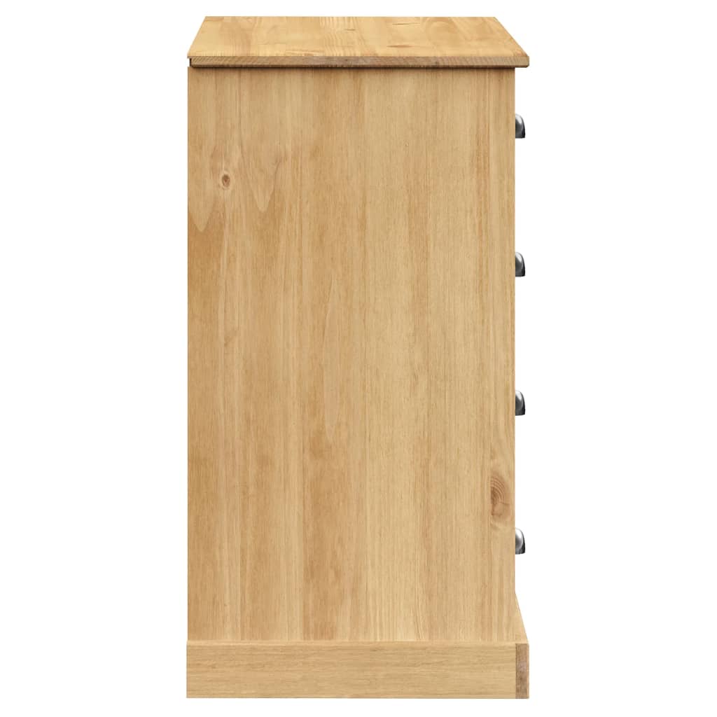 Dressoir met lades VIGO 113x40x75 cm massief grenenhout