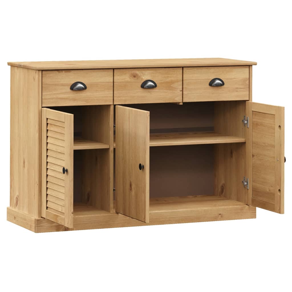 Dressoir met lades VIGO 113x40x75 cm massief grenenhout