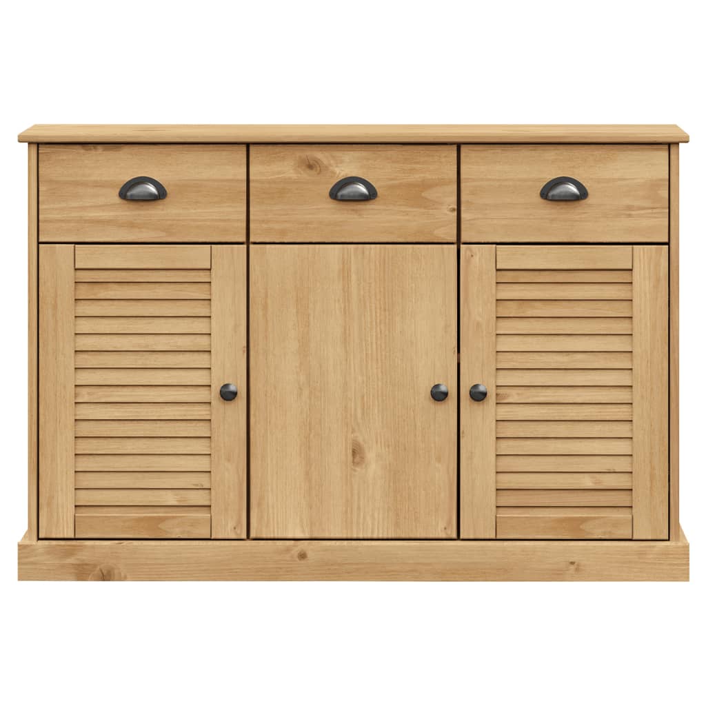 Dressoir met lades VIGO 113x40x75 cm massief grenenhout