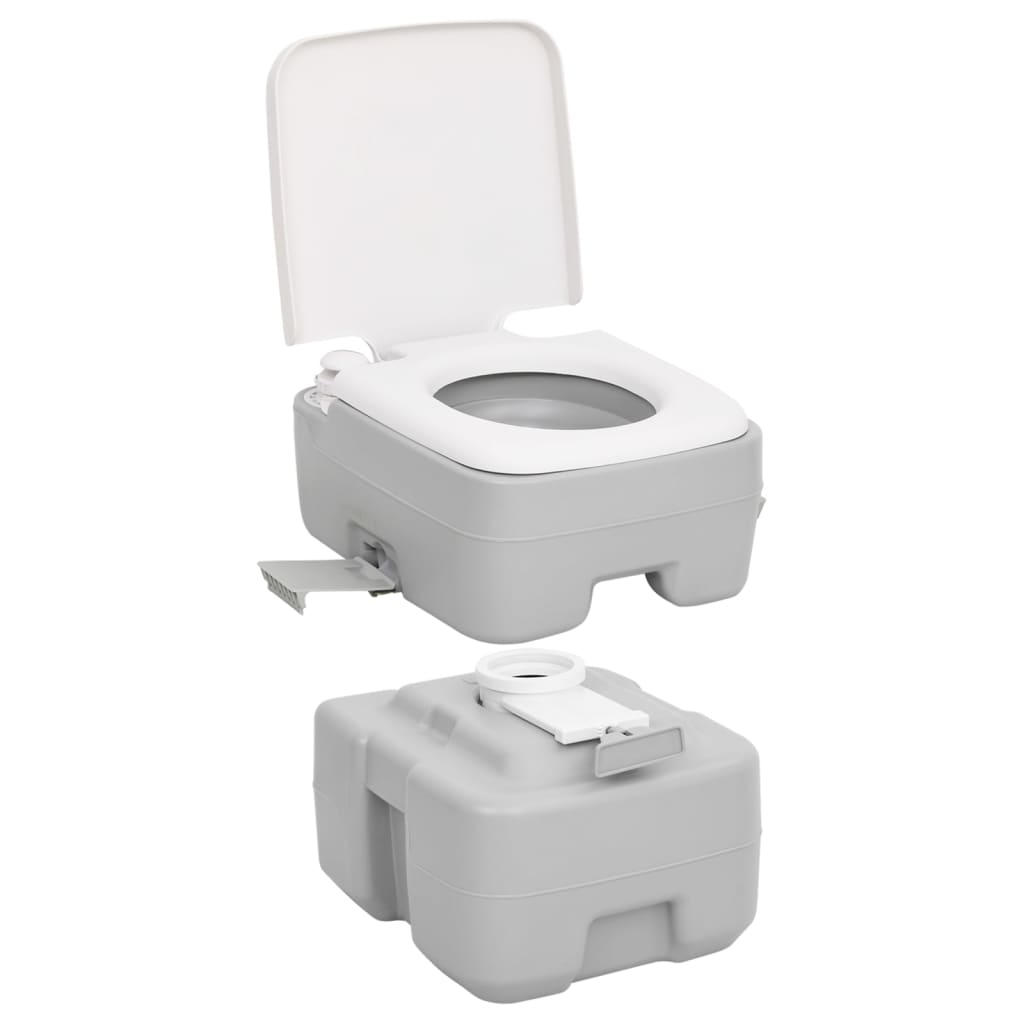 Campingtoilet en watertankset draagbaar