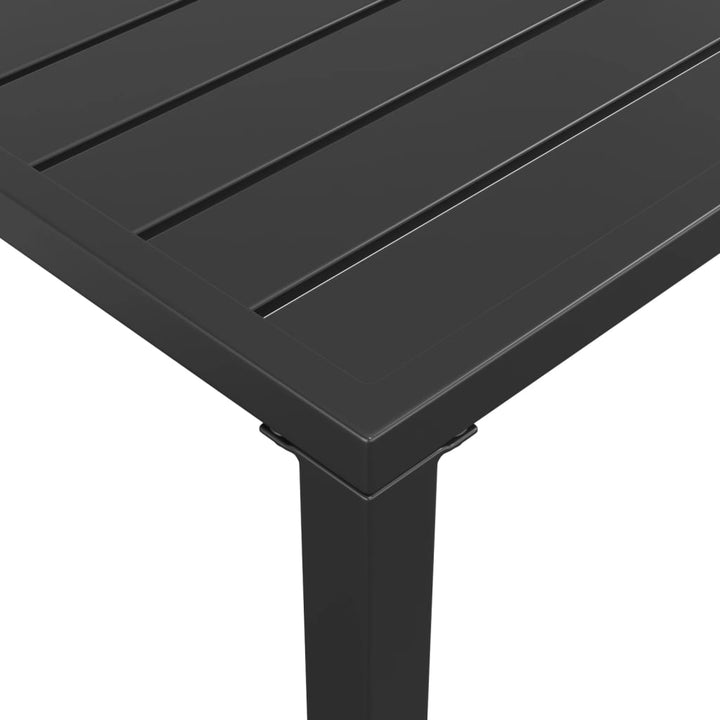 Tuintafel 110x54x70 cm staal antracietkleurig