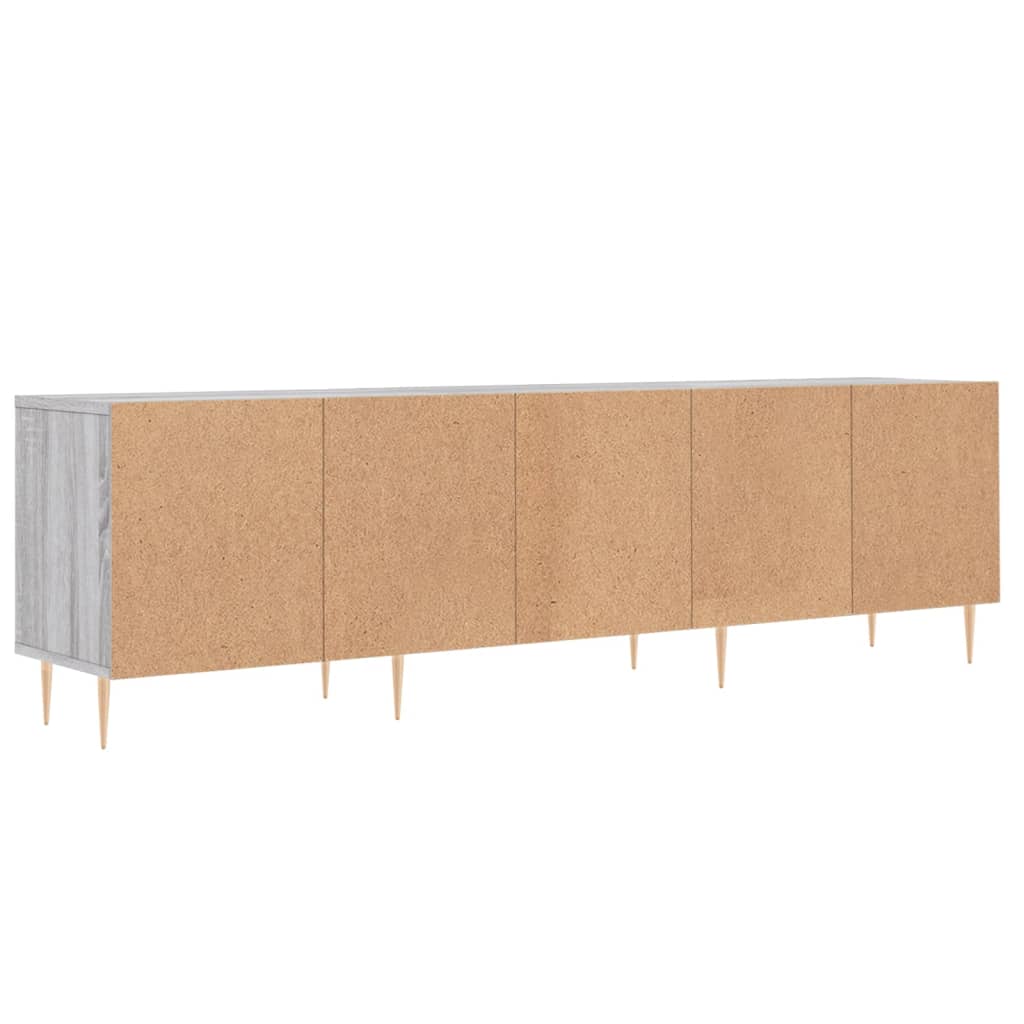 Tv-meubel 150x30x44,5 cm bewerkt hout grijs sonoma eikenkleurig