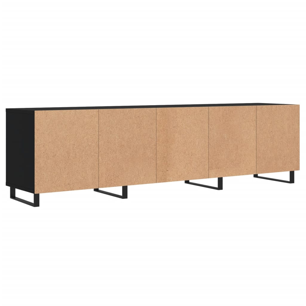 Tv-meubel 150x30x44,5 cm bewerkt hout zwart