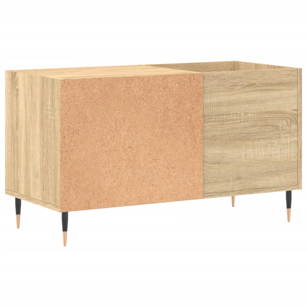 Platenkast 85x38x48 cm bewerkt hout sonoma eikenkleurig