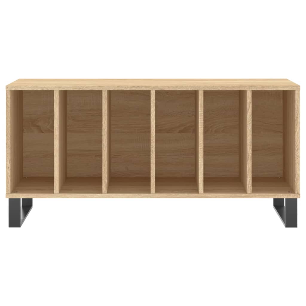 Platenkast 100x38x48 cm bewerkt hout sonoma eikenkleurig