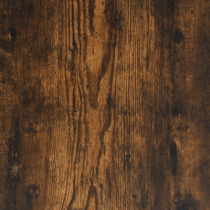 Platenkast 84,5x38x89 cm bewerkt hout gerookt eikenkleurig