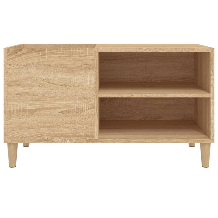 Platenkast 84,5x38x48 cm bewerkt hout sonoma eikenkleurig