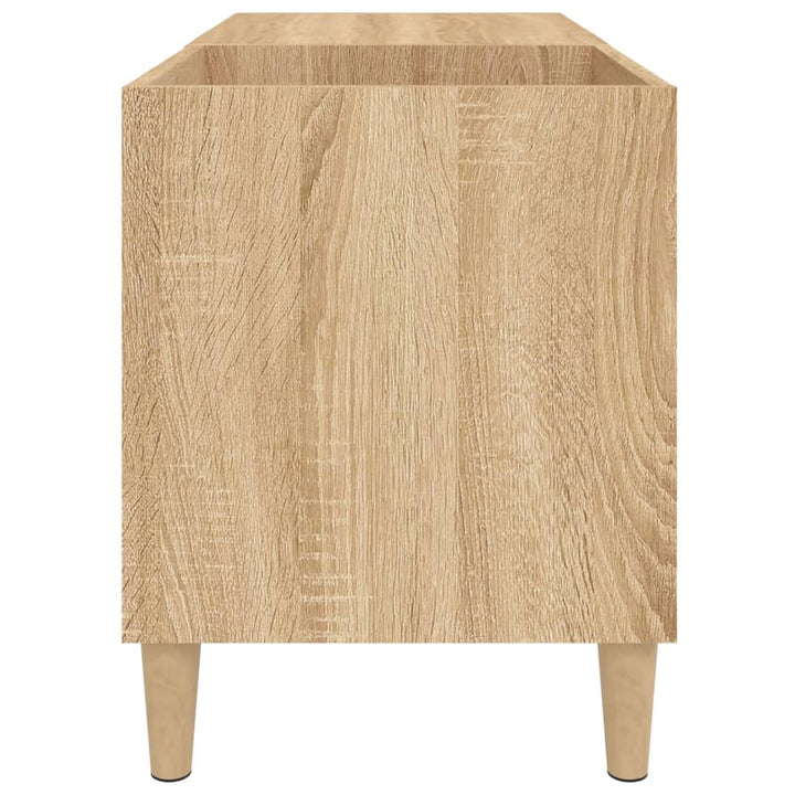 Platenkast 84,5x38x48 cm bewerkt hout sonoma eikenkleurig