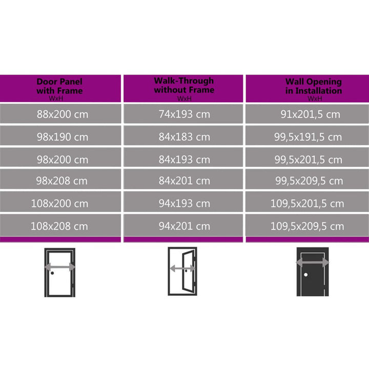 Voordeur 88x200 cm PVC wit