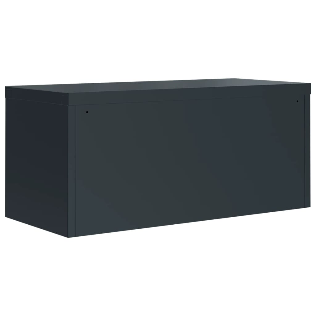 Archiefkast 90x40x40 cm staal antracietkleurig