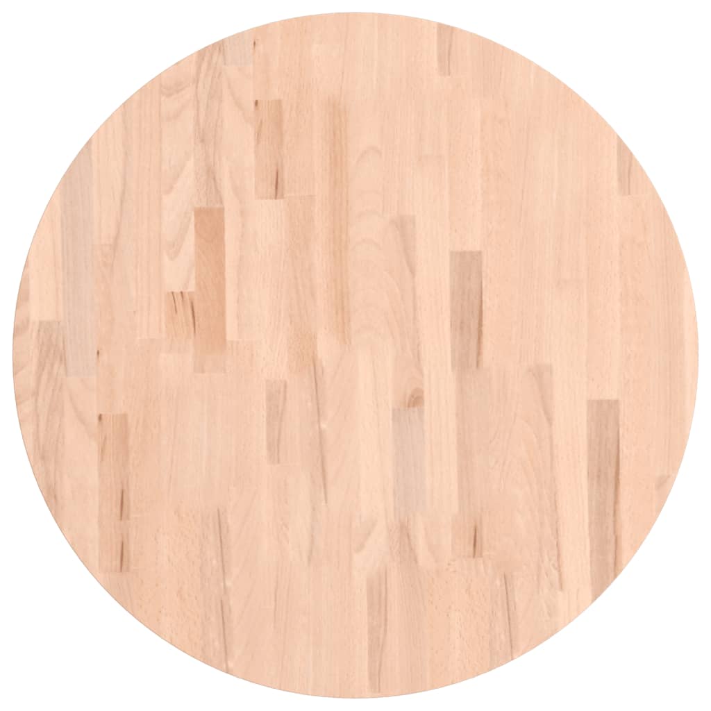 Tafelblad rond ø˜70x1,5 cm massief beukenhout