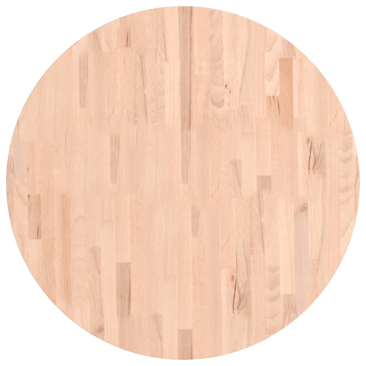 Tafelblad rond ø˜80x4 cm massief beukenhout