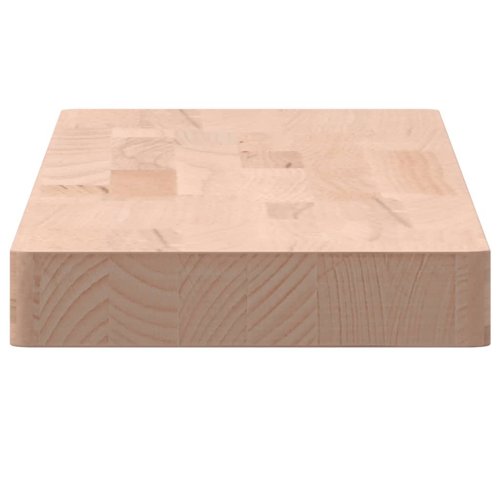 Wandschap 80x20x4 cm massief beukenhout