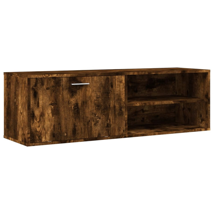 Tv-meubel 120x34x37 cm bewerkt hout gerookt eikenkleurig