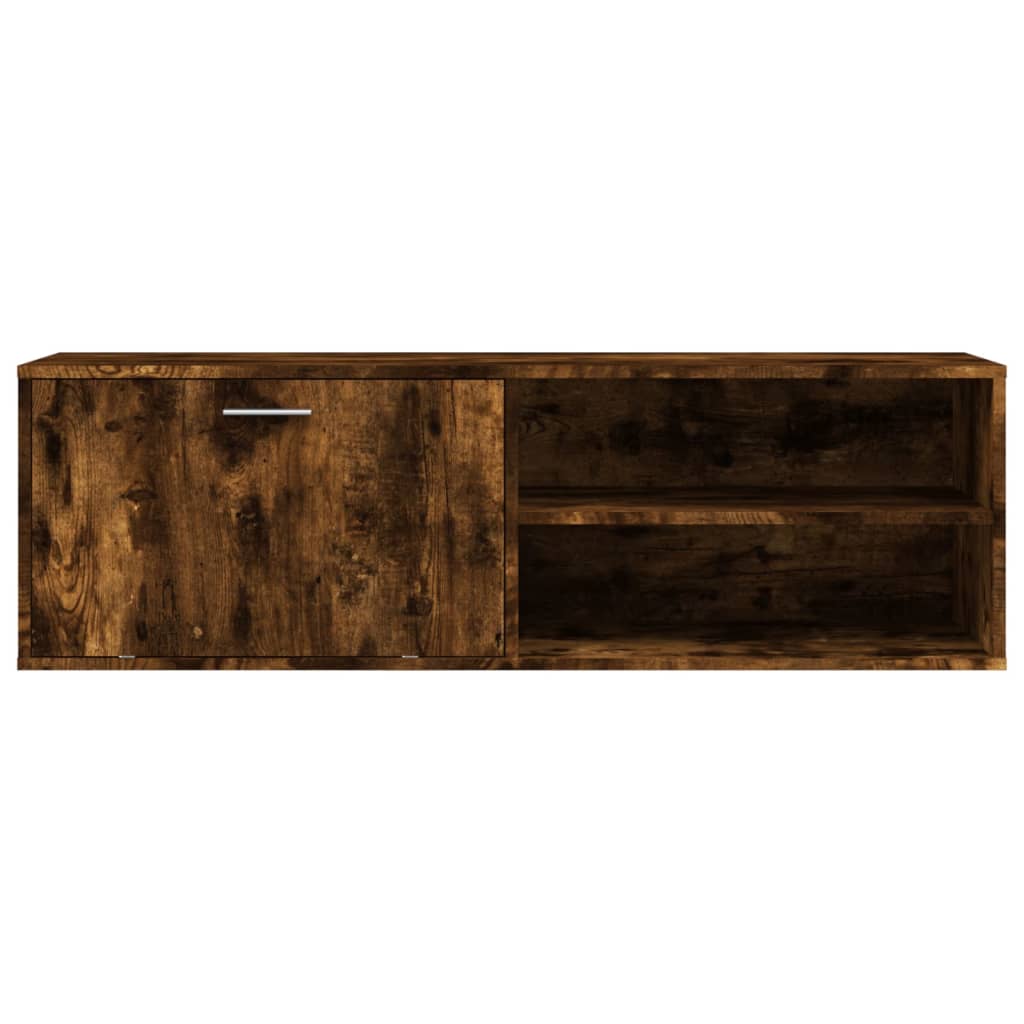 Tv-meubel 120x34x37 cm bewerkt hout gerookt eikenkleurig