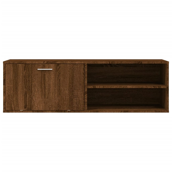 Tv-meubel 120x34x37 cm bewerkt hout bruin eikenkleur