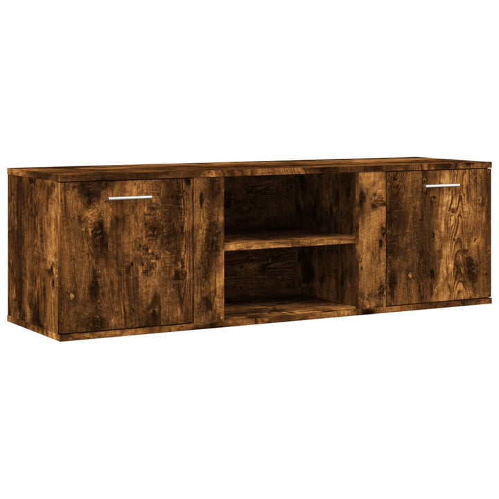 Tv-meubel 120x34x37 cm bewerkt hout gerookt eikenkleurig