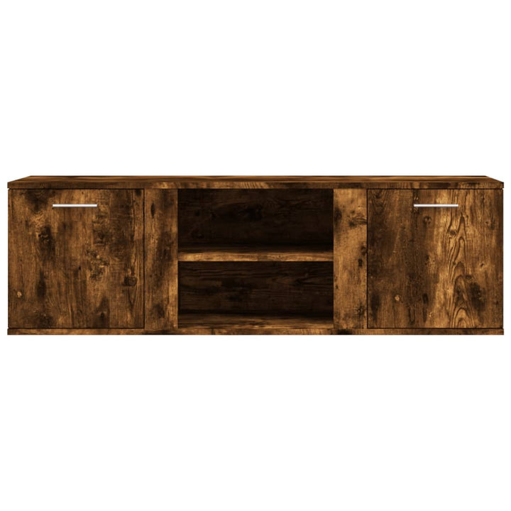 Tv-meubel 120x34x37 cm bewerkt hout gerookt eikenkleurig