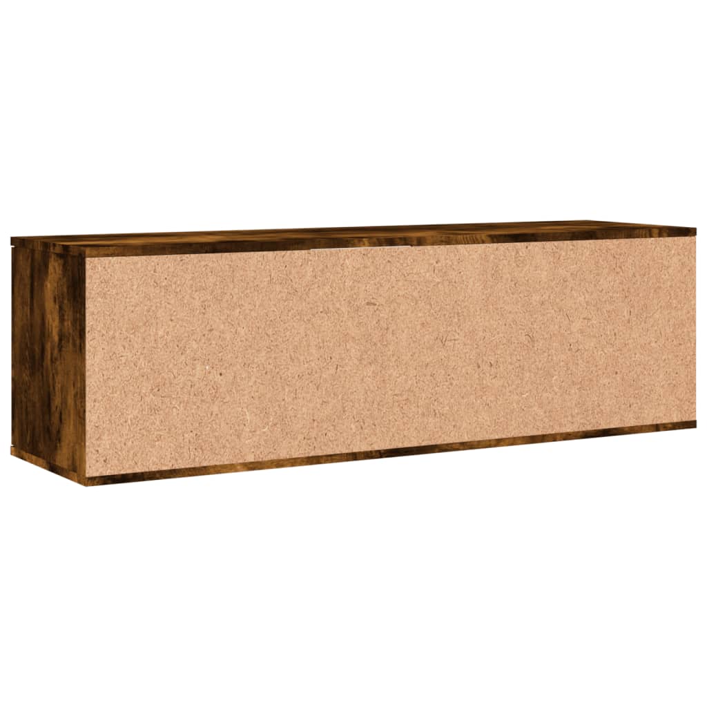 Tv-meubel 120x34x37 cm bewerkt hout gerookt eikenkleurig