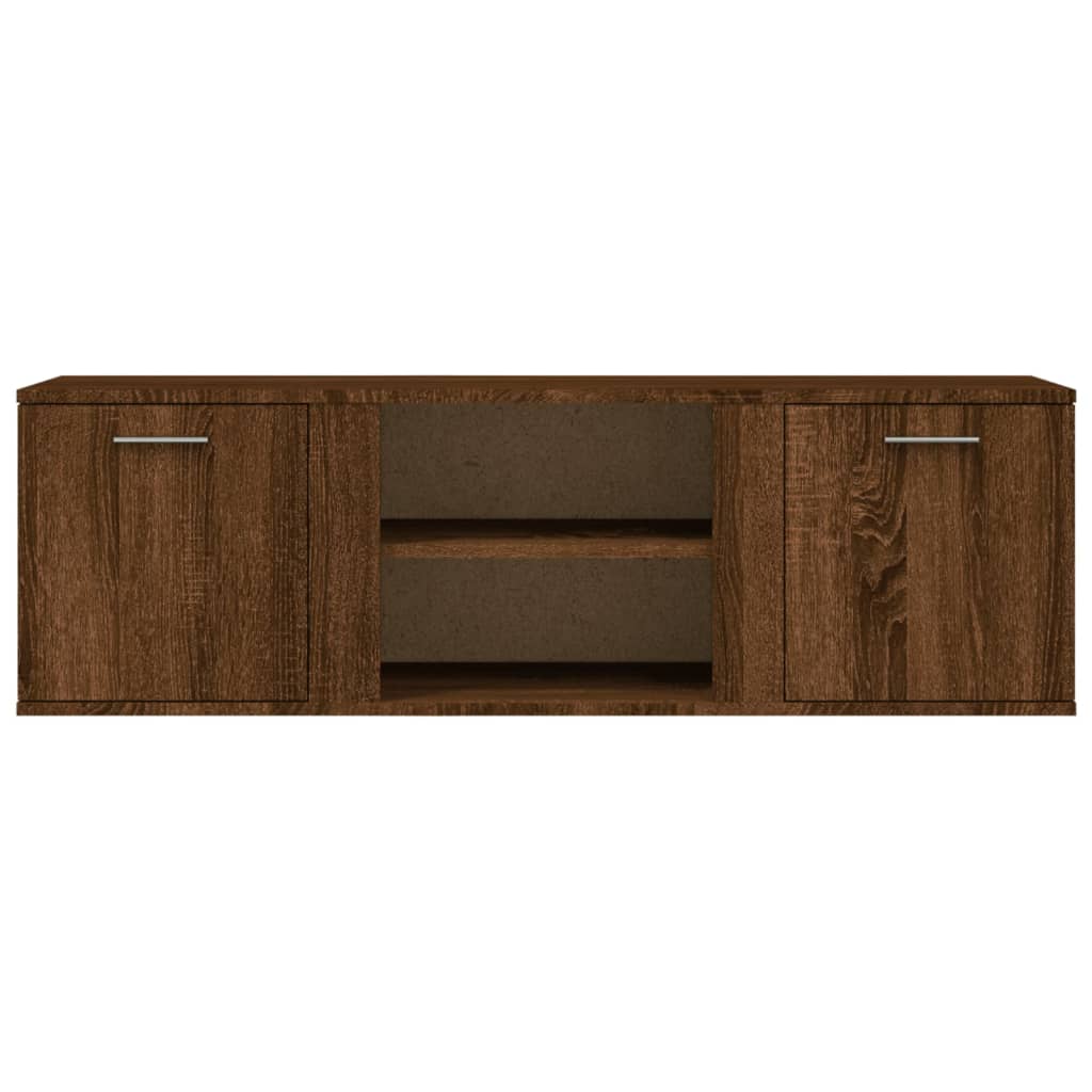 Tv-meubel 120x34x37 cm bewerkt hout bruin eikenkleur