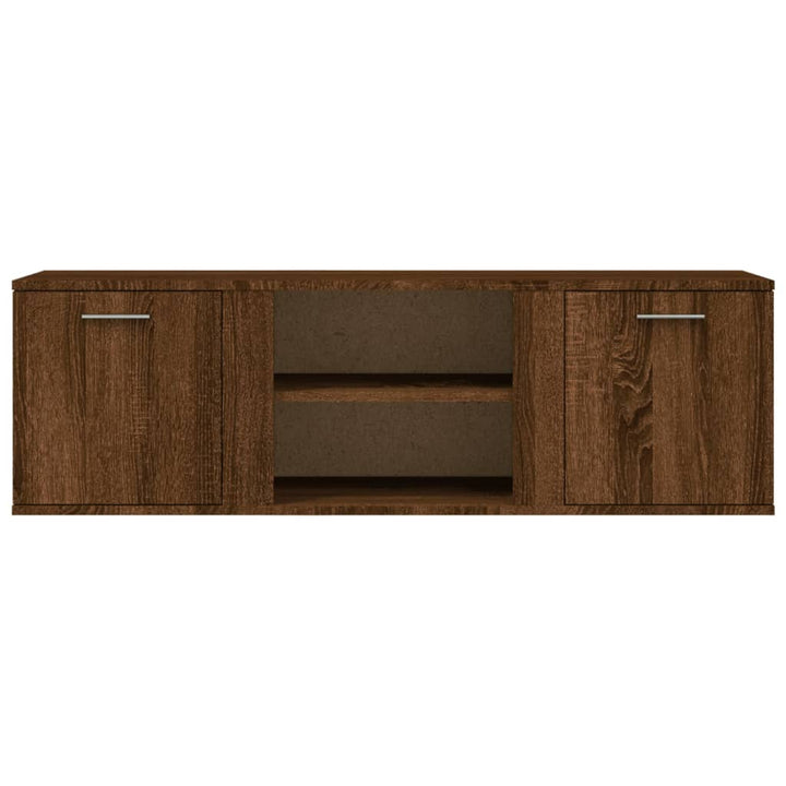 Tv-meubel 120x34x37 cm bewerkt hout bruin eikenkleur