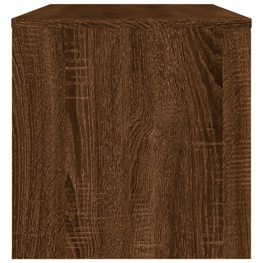 Tv-meubel 120x34x37 cm bewerkt hout bruin eikenkleur