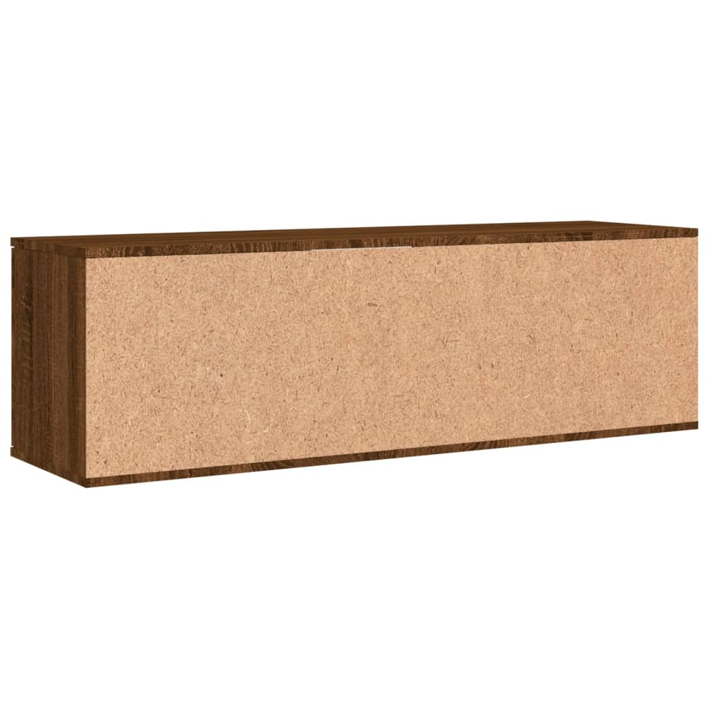 Tv-meubel 120x34x37 cm bewerkt hout bruin eikenkleur