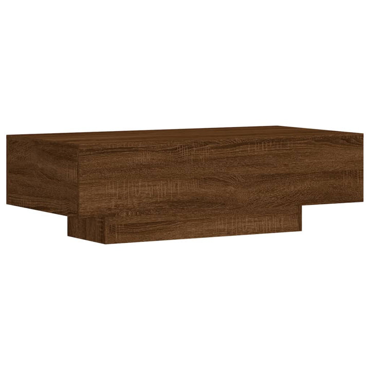 Salontafel 100x49,5x31 cm bewerkt hout bruin eikenkleur