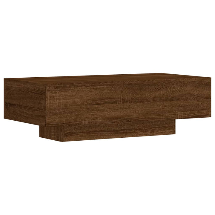 Salontafel 100x49,5x31 cm bewerkt hout bruin eikenkleur