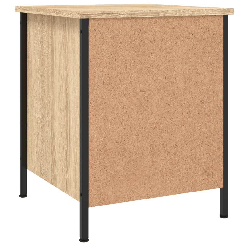 Nachtkastjes 2 st 40x42x50 cm bewerkt hout sonoma eikenkleurig