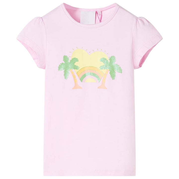 Kindershirt 116 lichtroze